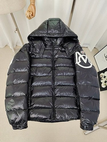 Moncler Enfant Saulx Padded Quilted Jacket Black