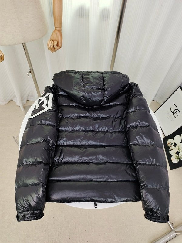 Moncler Enfant Saulx Padded Quilted Jacket Black