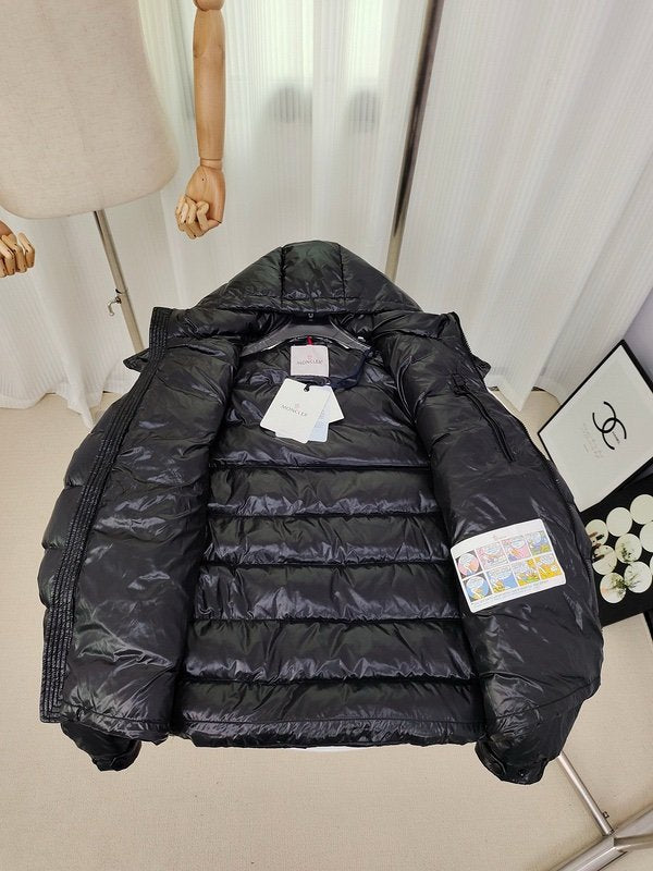 Moncler Enfant Saulx Padded Quilted Jacket Black