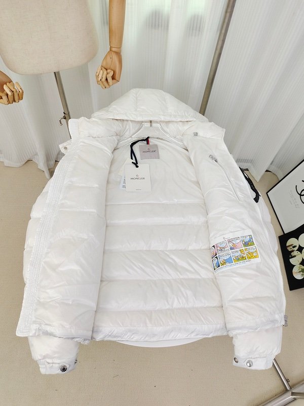 Moncler Enfant Saulx Padded Quilted Jacket White