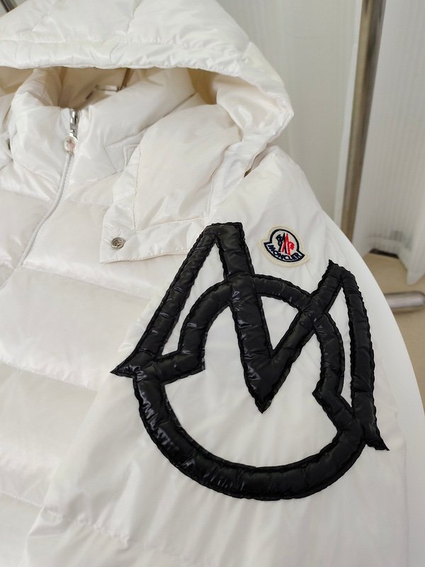 Moncler Enfant Saulx Padded Quilted Jacket White