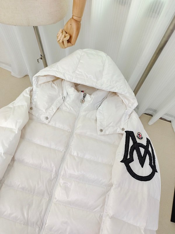Moncler Enfant Saulx Padded Quilted Jacket White