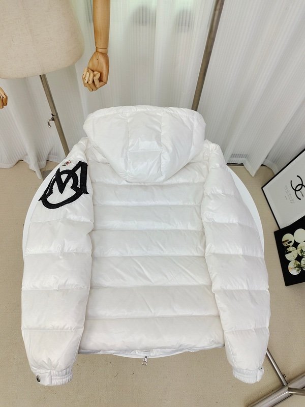 Moncler Enfant Saulx Padded Quilted Jacket White