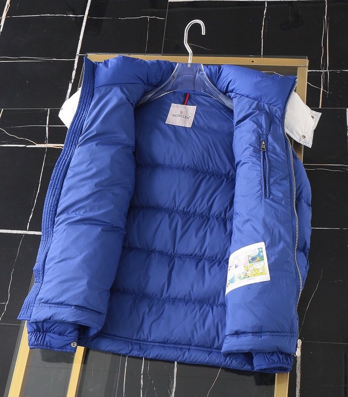 Moncler Poirier Down Jacket Blue/White