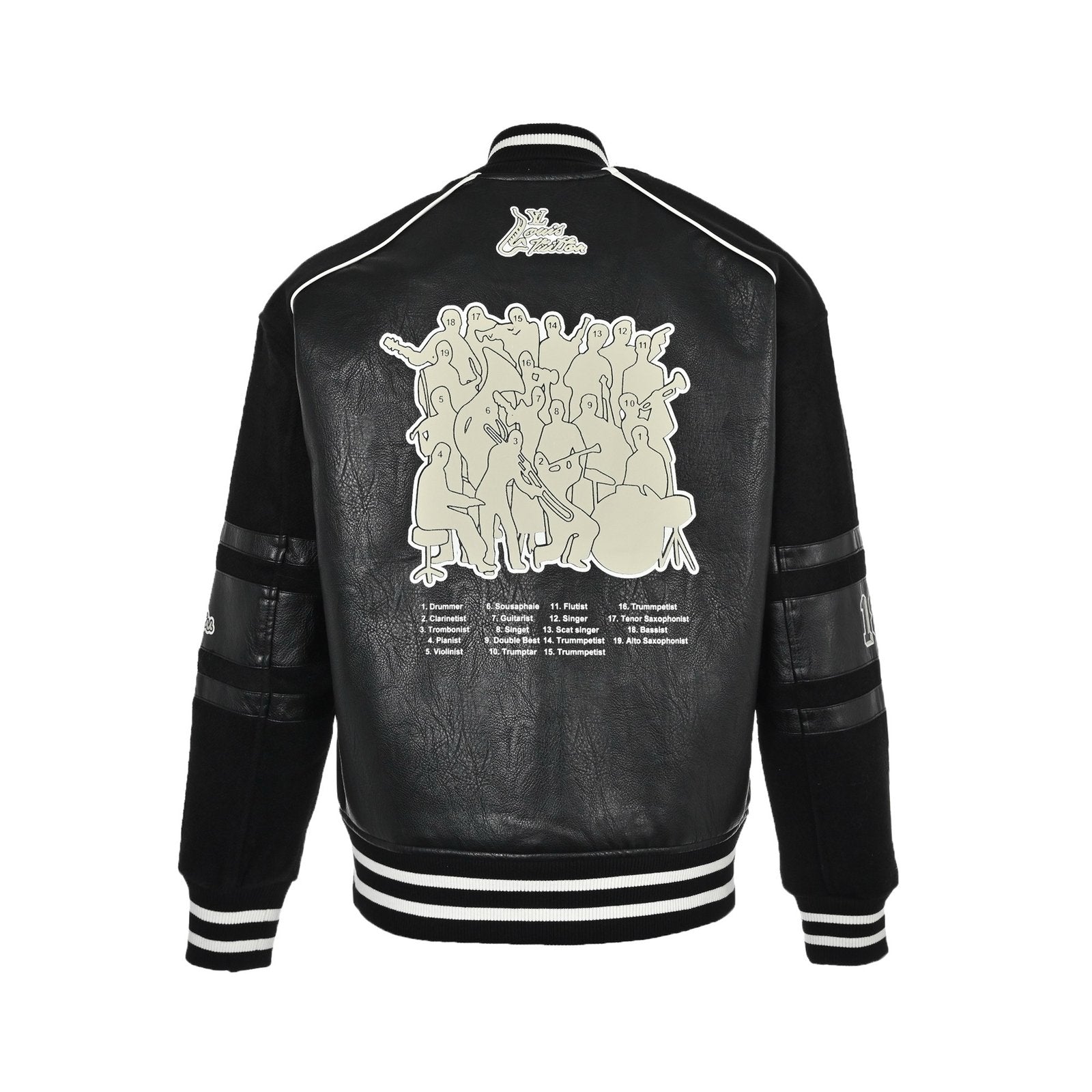 Louis Vuitton Varsity Blouson Black Leather