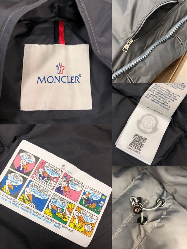 Moncler Clunye Hooded Mid-Length Down Jacket Black