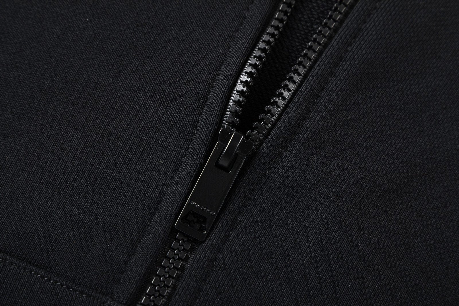 Burberry Black Logo Print Rylee Zip Up Hoodie