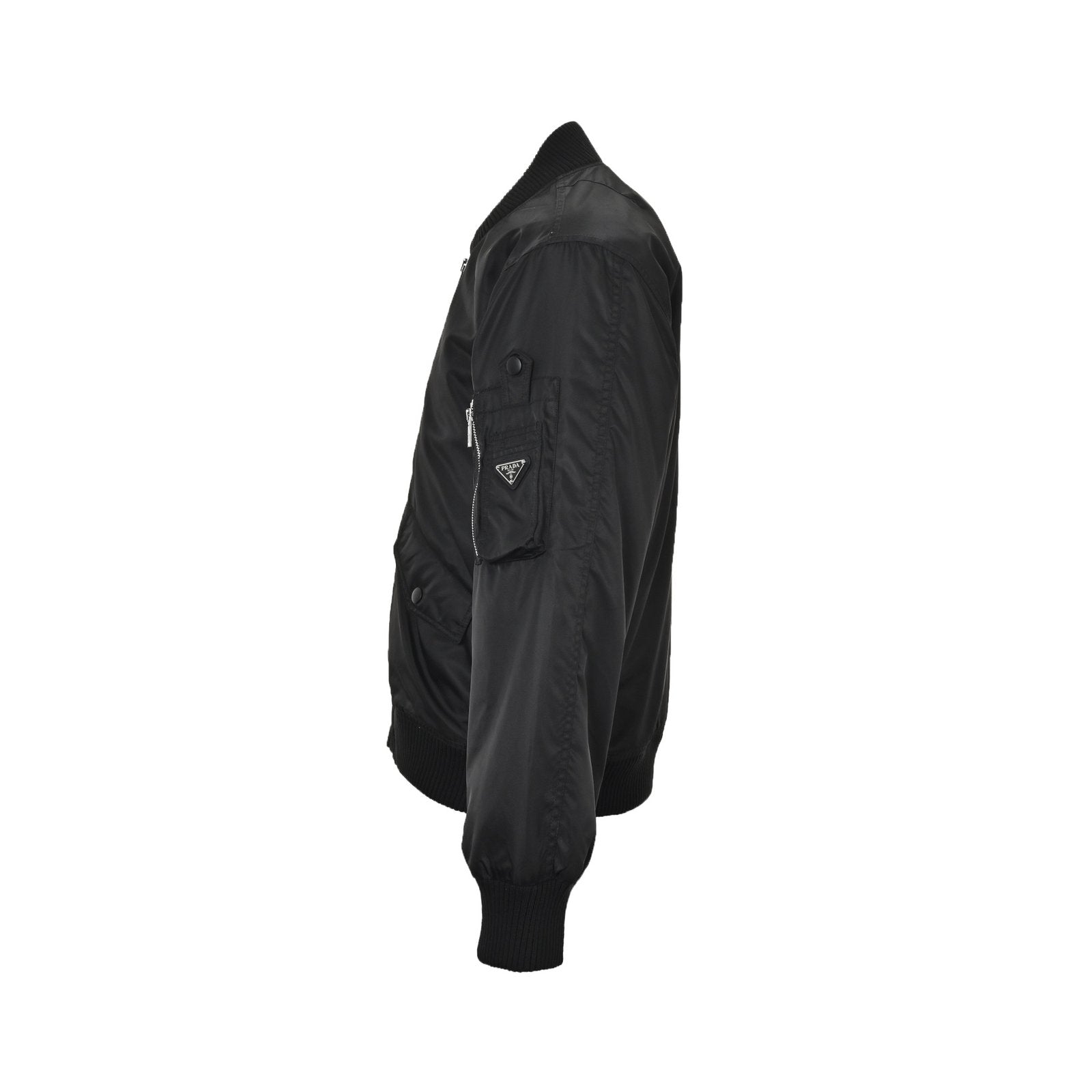 Prada Re-Nylon Bomber Jacket Black