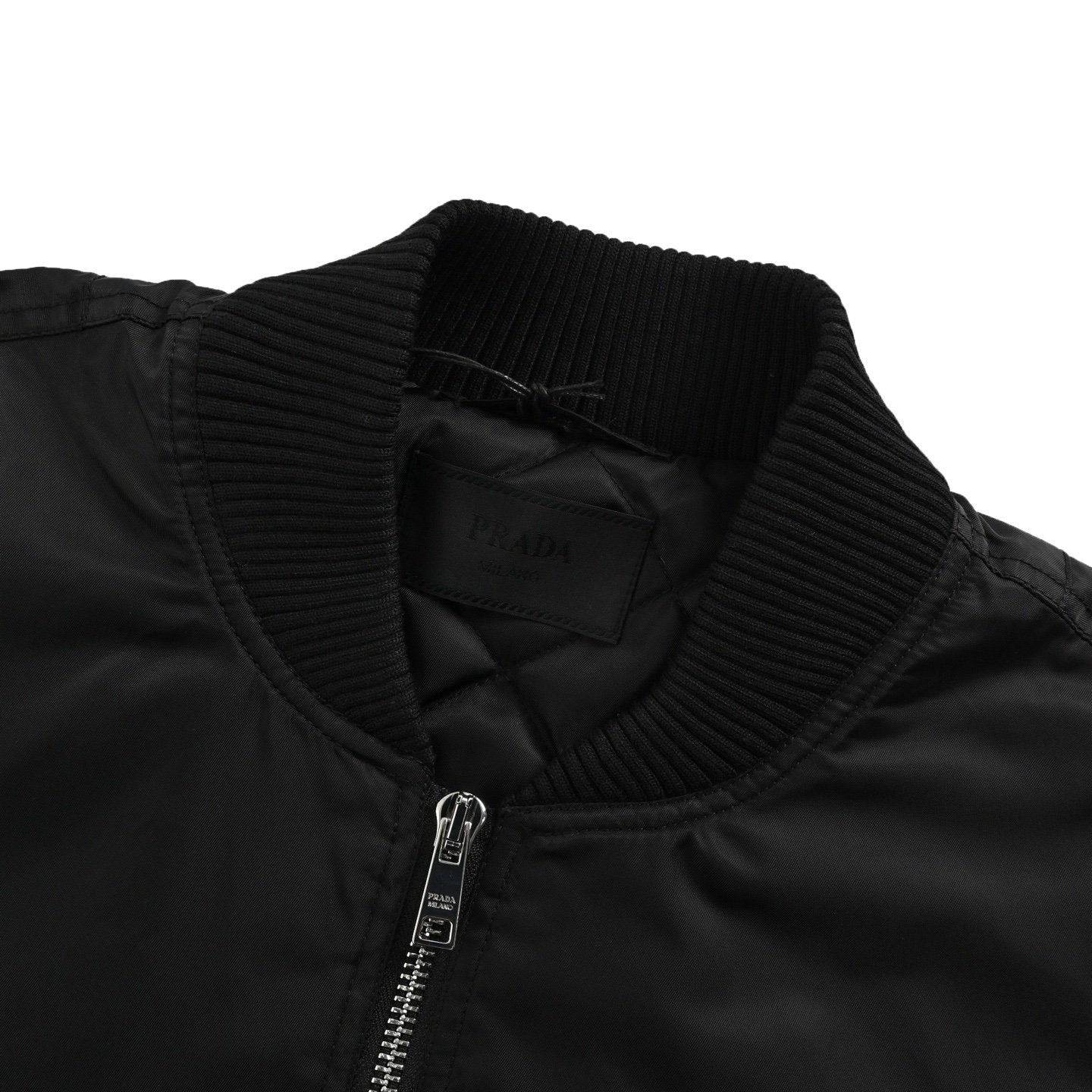 Prada Re-Nylon Bomber Jacket Black