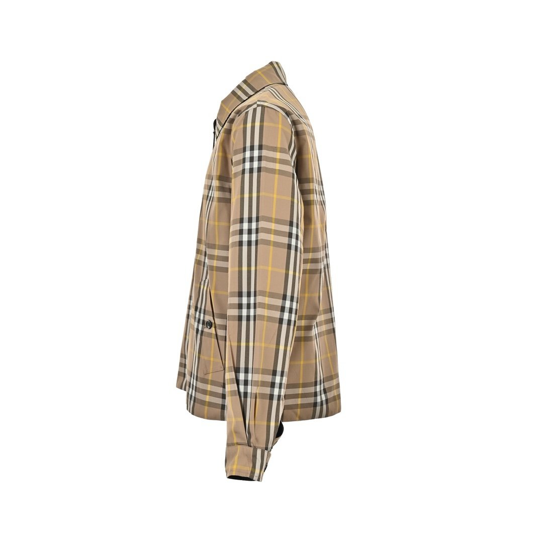 Burberry Reversible Check Cotton Jacket Black