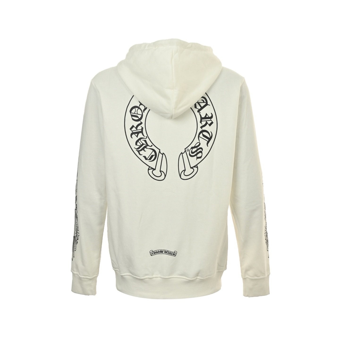 Chrome Hearts Horseshoe Logo Zip Up White