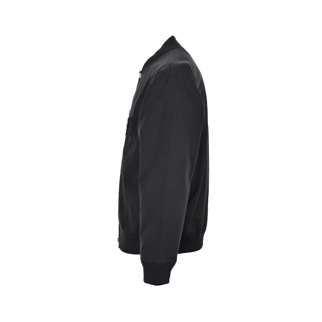Louis Vuitton Embroidered Cotton Bomber Black