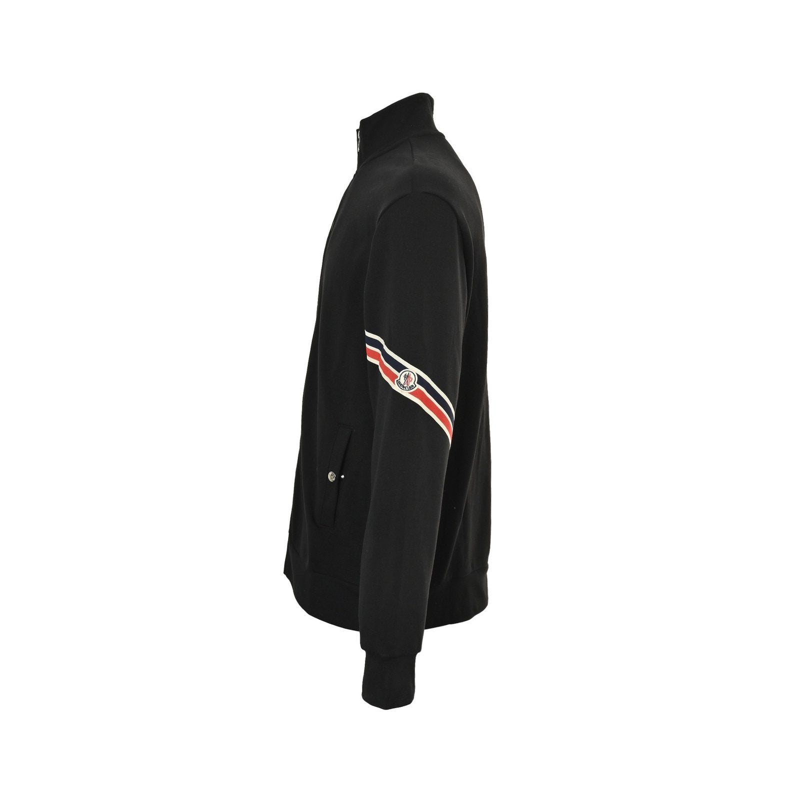 Moncler Zip Up Track Jacket Black