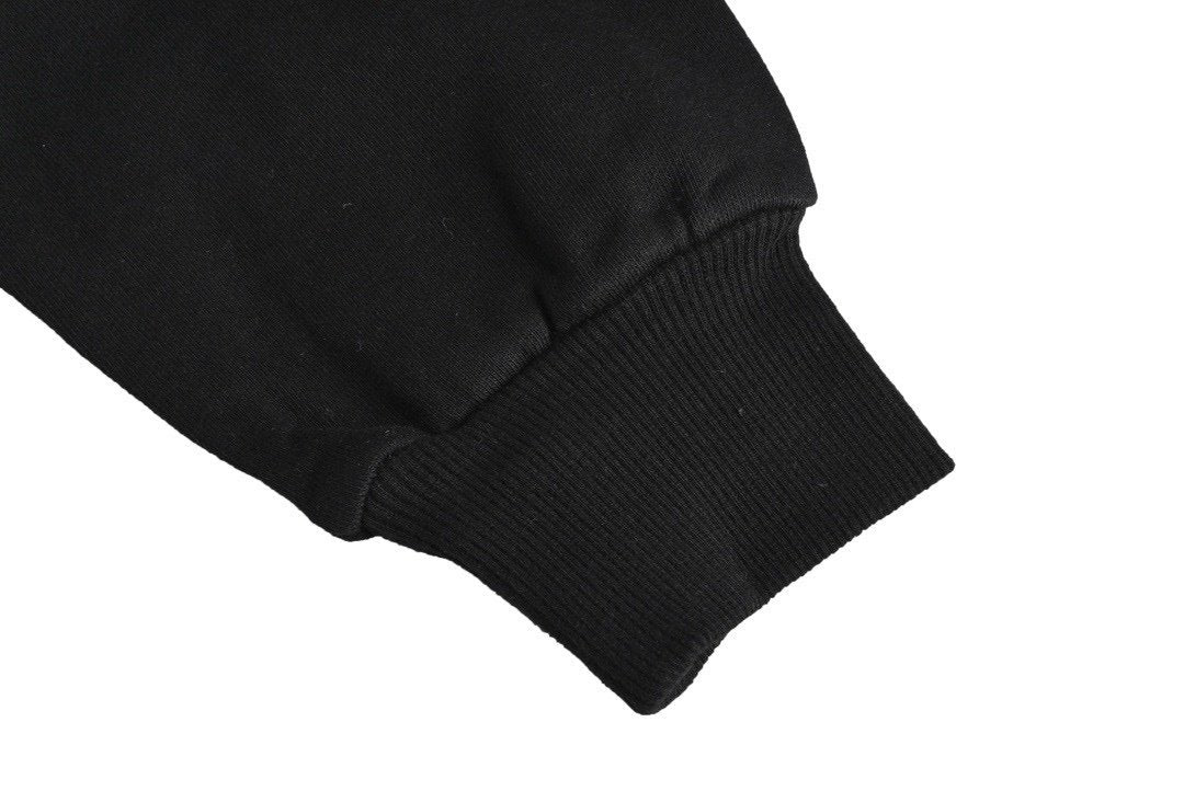 Celine Capuchon Logo Zip Up Black