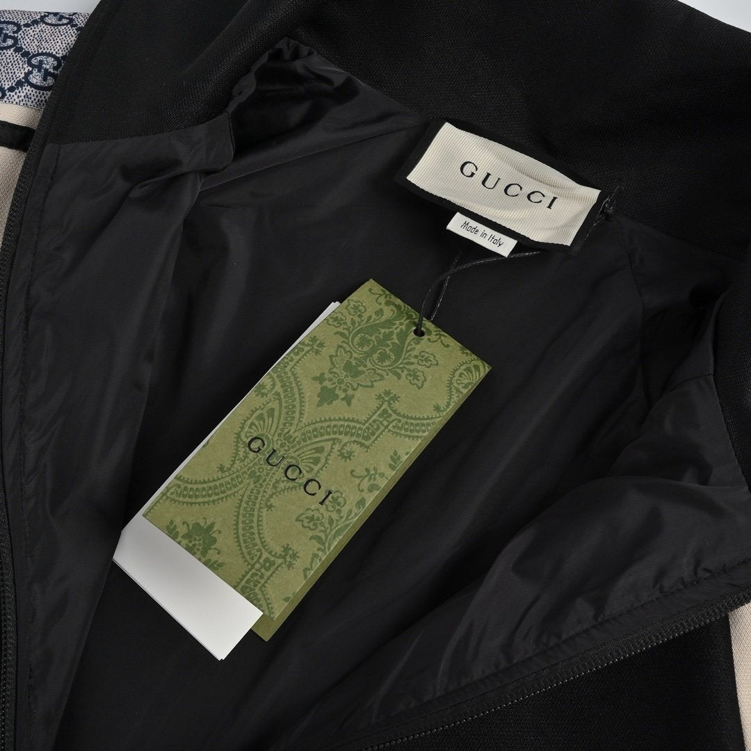 Gucci Stitched Retro Jacket Black