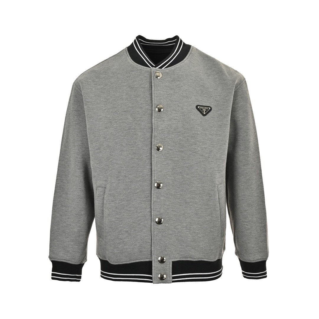 Prada Reversible Re-Nylon And Cotton Fleece Bomber Jacket