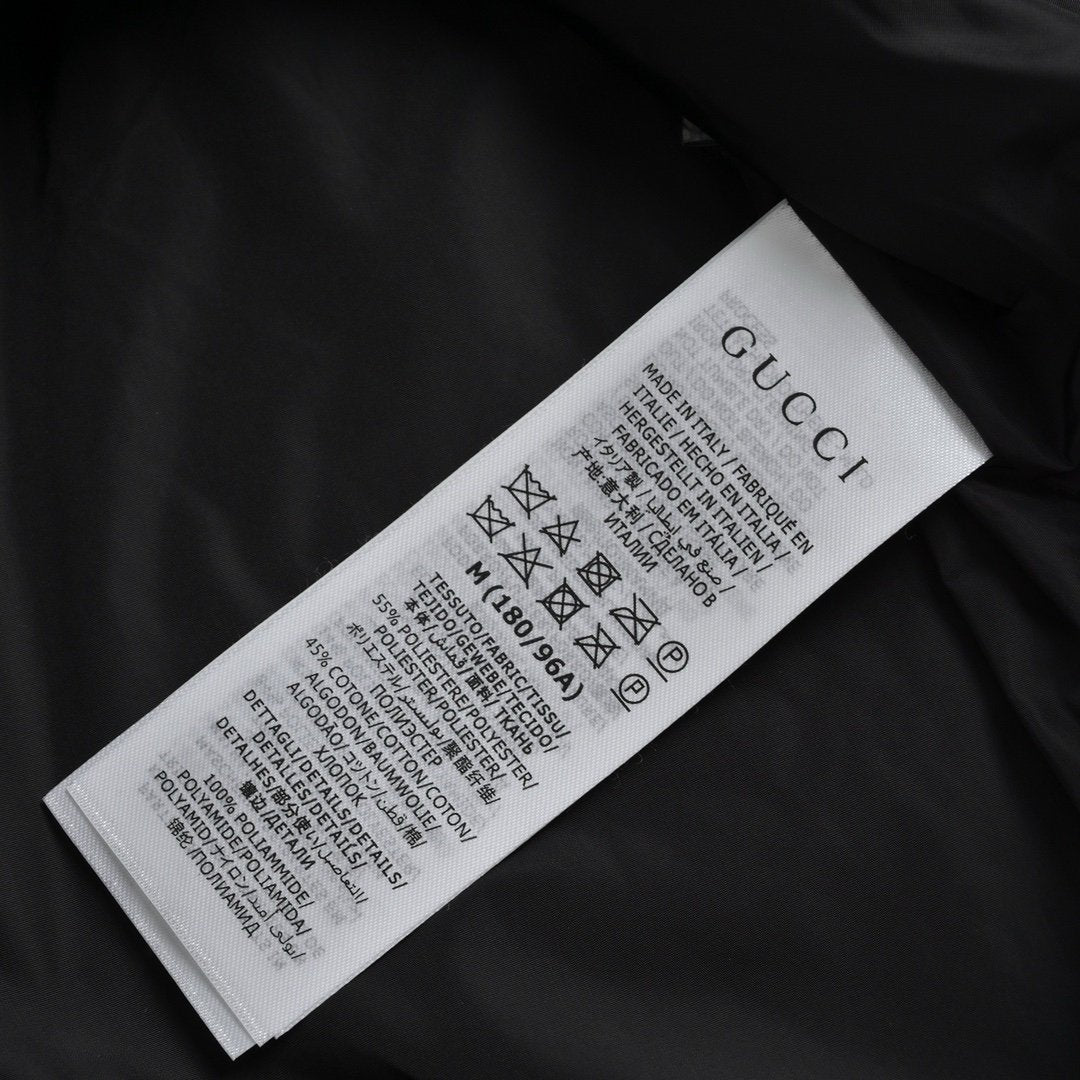 Gucci Stitched Retro Jacket Black