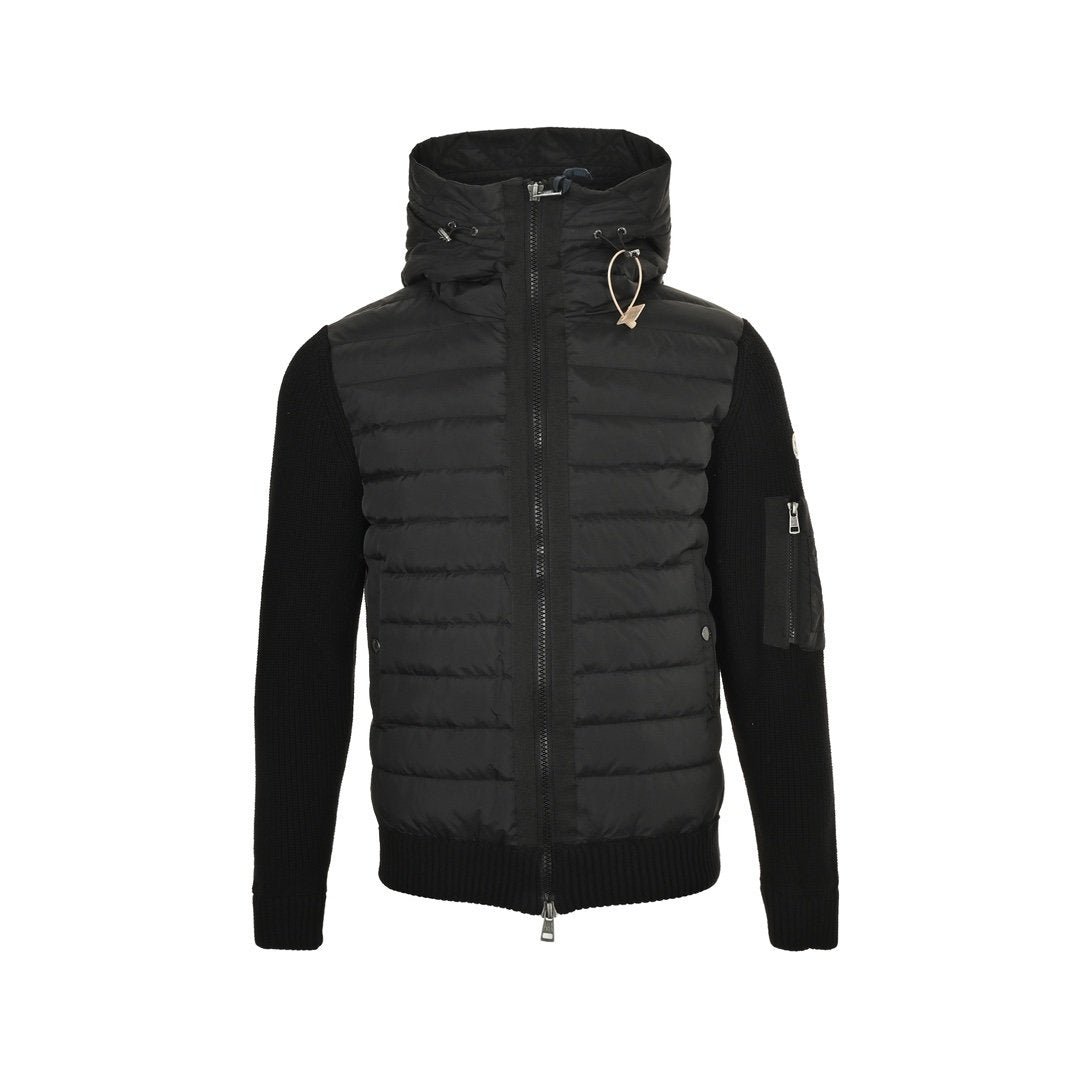 Moncler Padded Wool Jacket Black