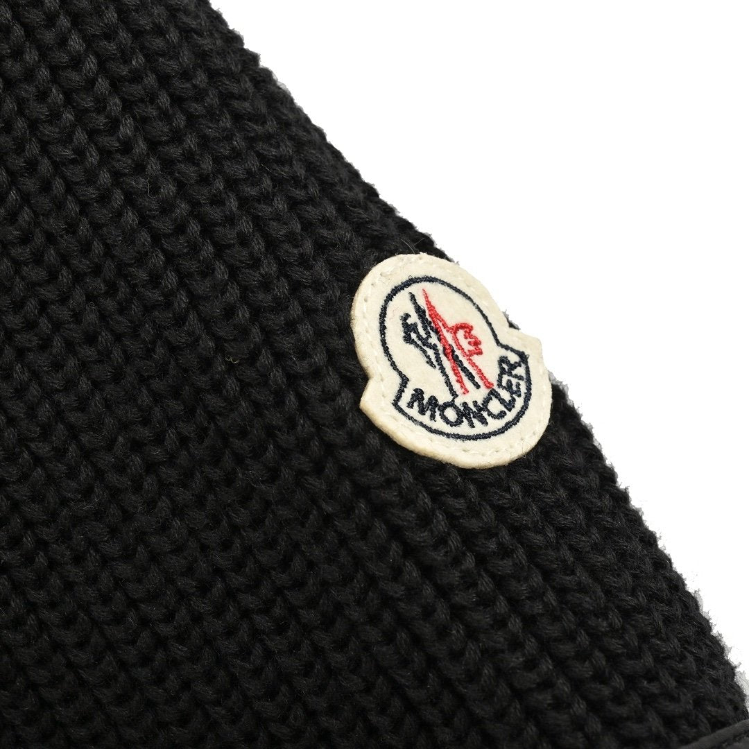 Moncler Padded Wool Jacket Black