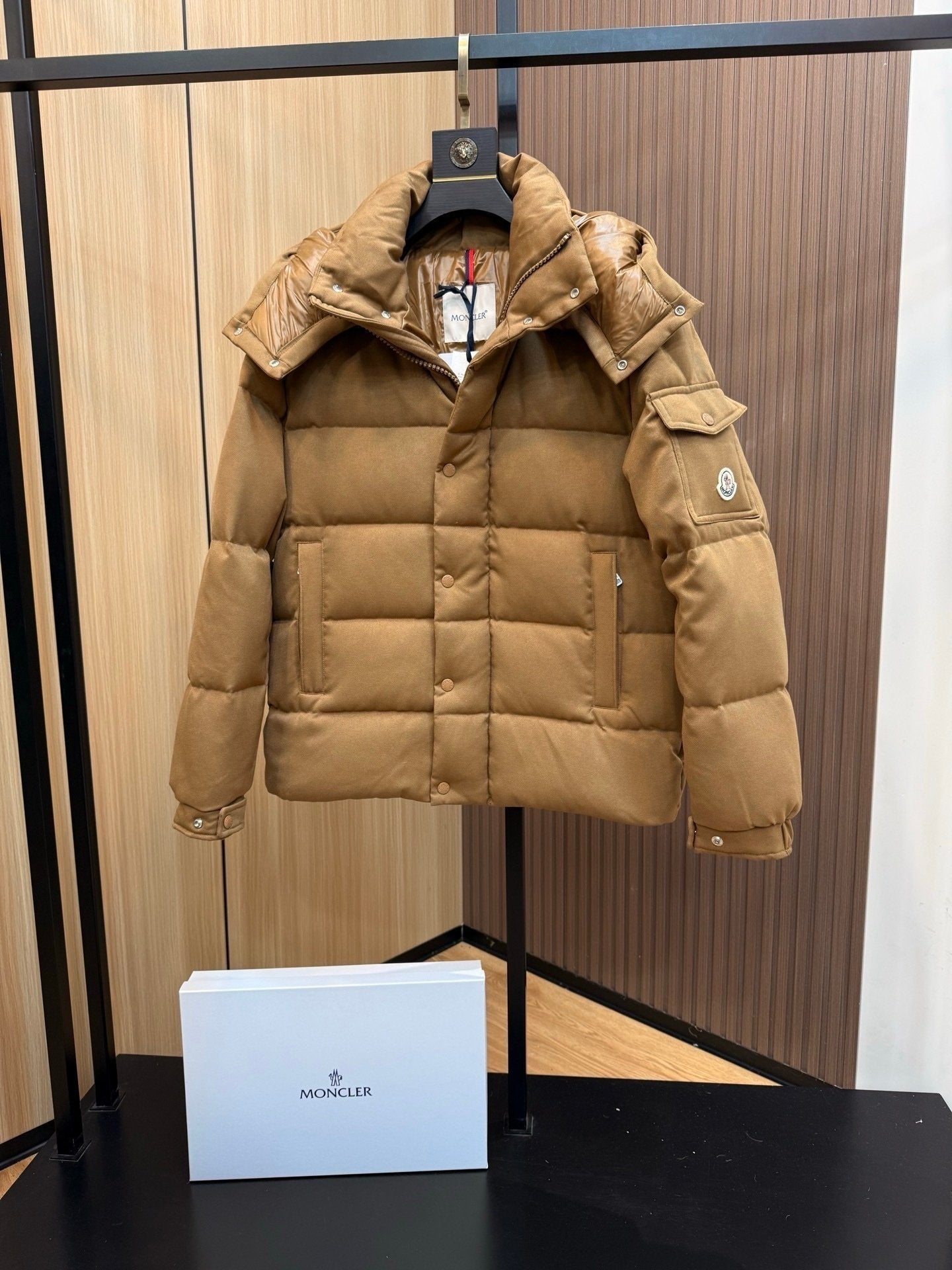 Moncler Vezere Down Jacket Beige