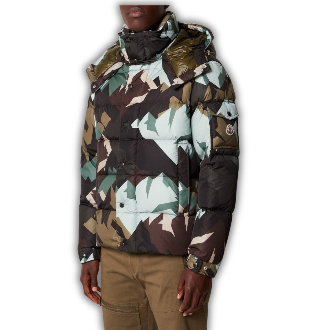 Moncler Mosa Hooded Puffer Jacket Green
