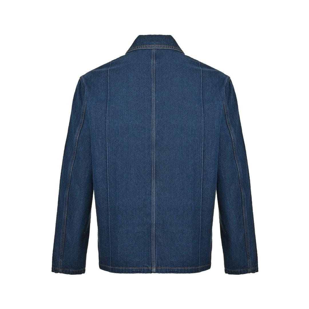 Loewe Anagram Workwear Jacket Denim Blue