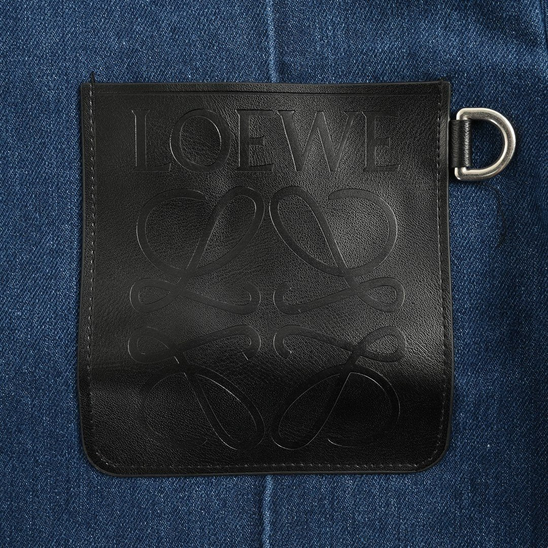 Loewe Anagram Workwear Jacket Denim Blue