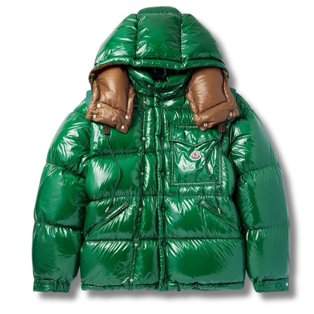 Moncler Karakorum Ripstop Hooded Down Jacket Green