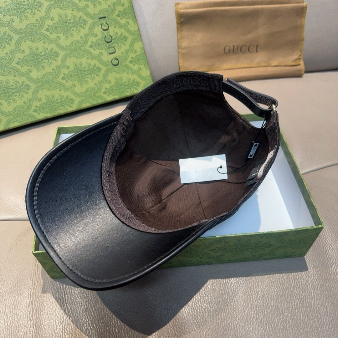 Gucci GG Monogram Canvas Cap In Black