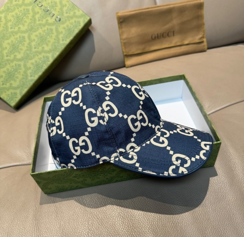 Gucci GG Ripstop Baseball Cap Blue