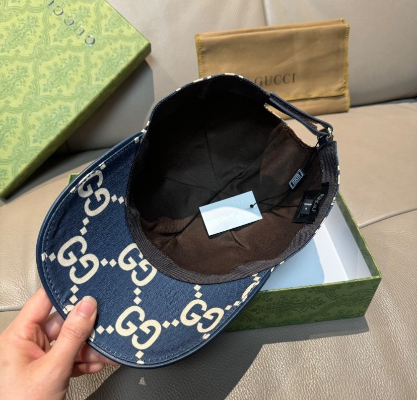 Gucci GG Ripstop Baseball Cap Blue