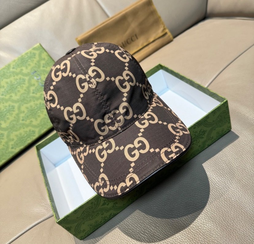 Gucci GG Ripstop Baseball Cap Beige