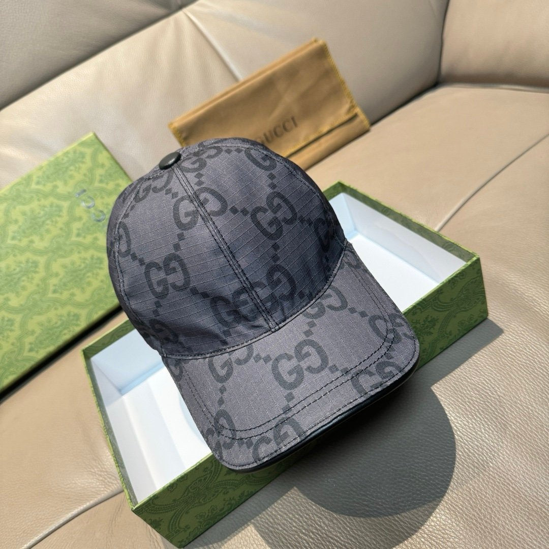 Gucci GG Ripstop Baseball Cap Grey