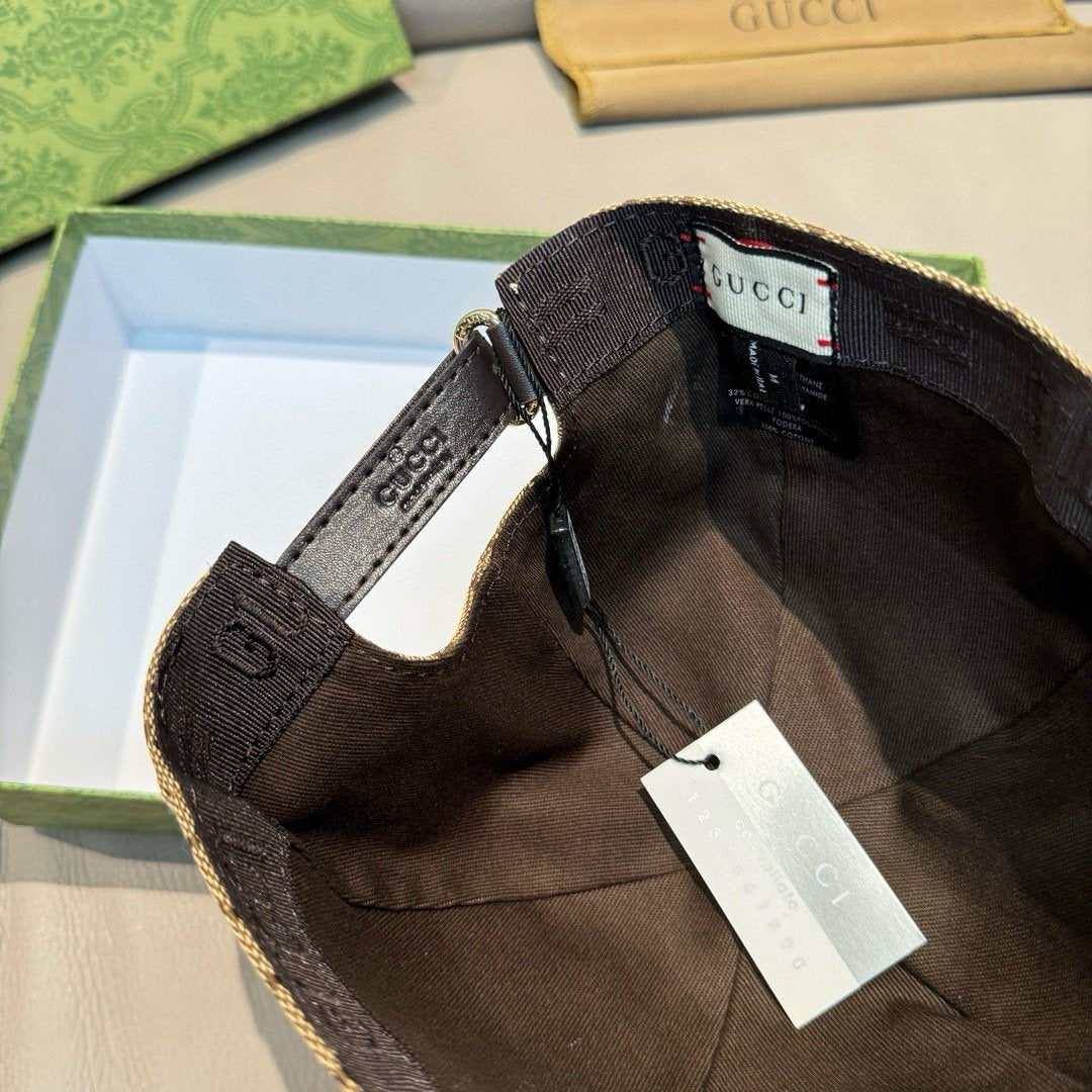 Gucci GG Canvas Baseball Cap Beige