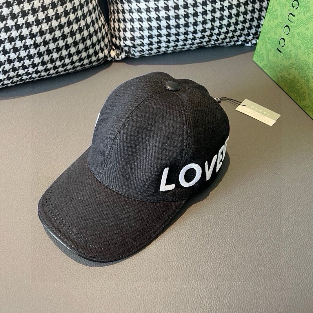 Gucci Loved Baseball Cap Black