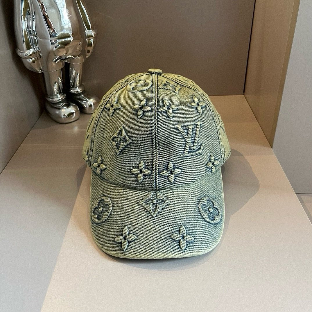 Louis Vuitton Denim Cap Blue