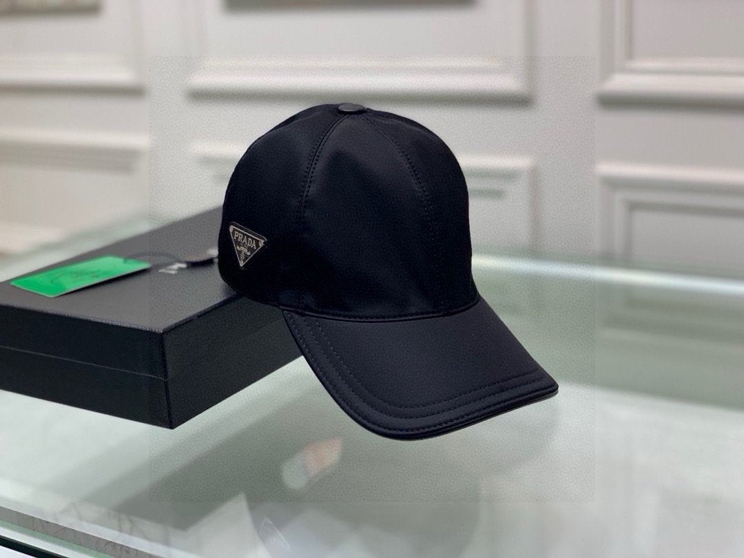 Prada Re-Nylon Baseball Cap Black