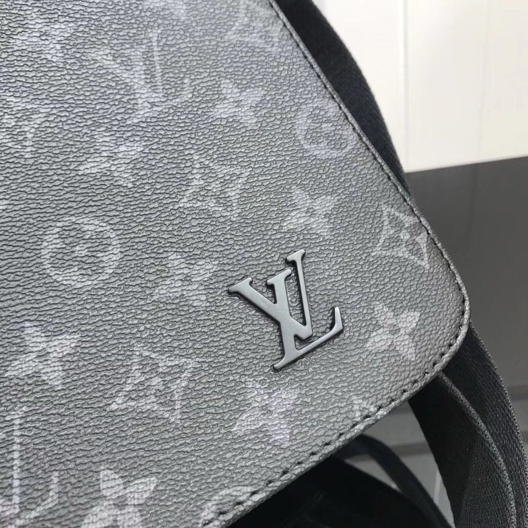 Louis Vuitton PM District Monogram Messenger Bag Black