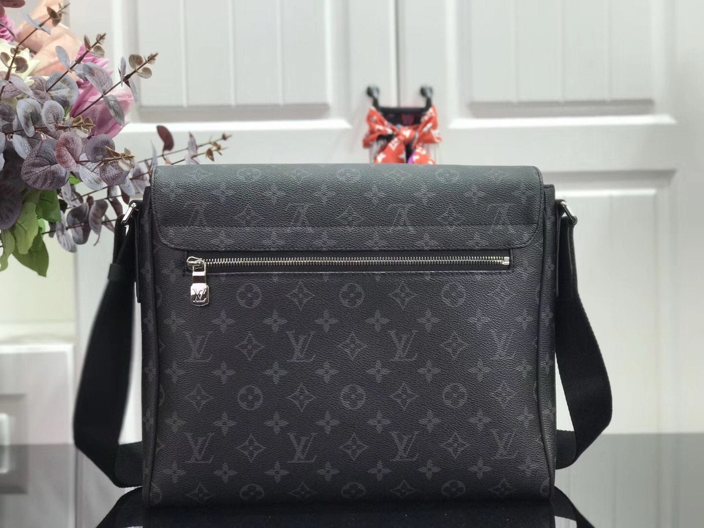 Louis Vuitton PM District Monogram Messenger Bag Black