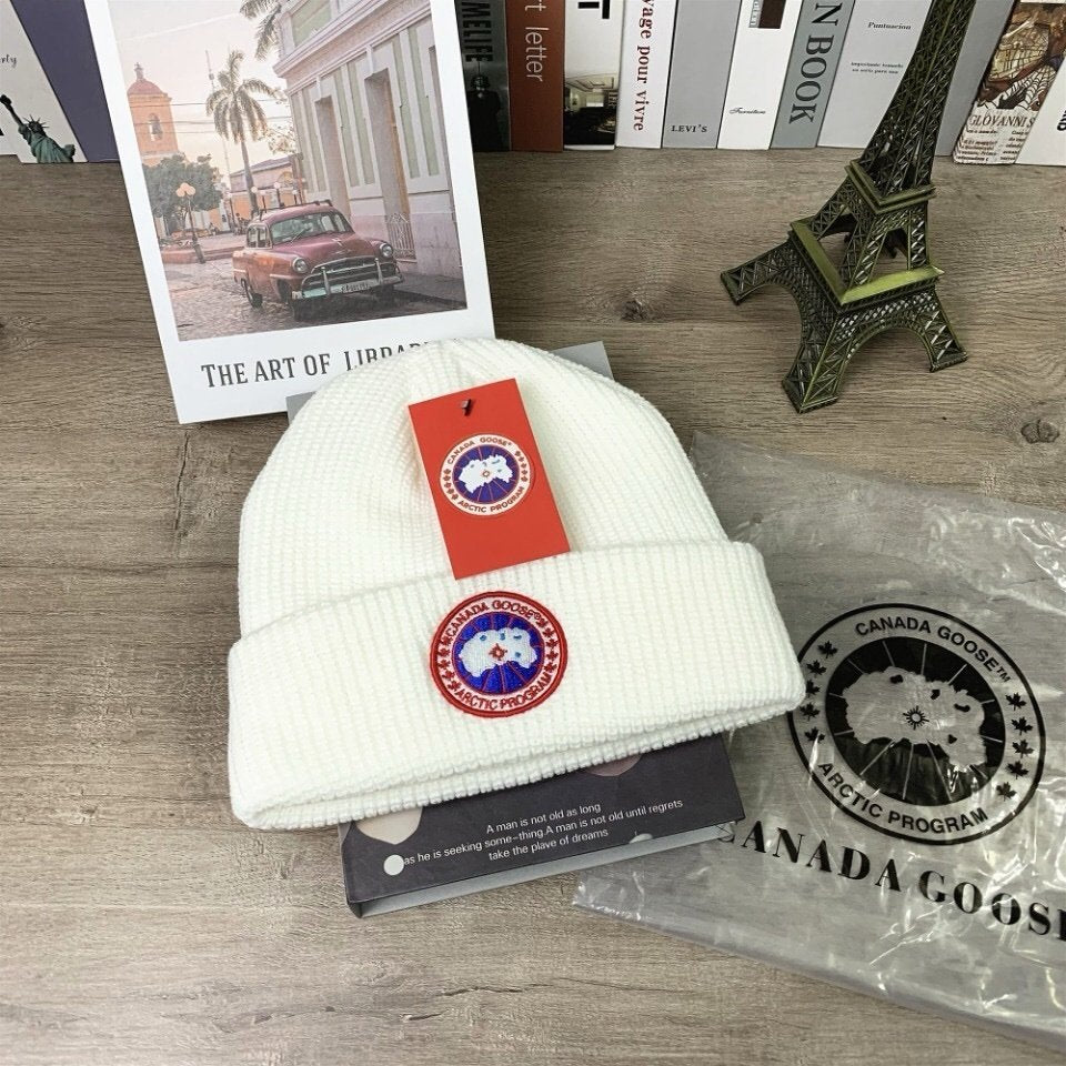 Canada Goose Logo Patch Beanie