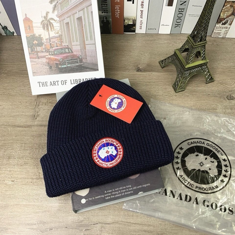 Canada Goose Logo Patch Beanie