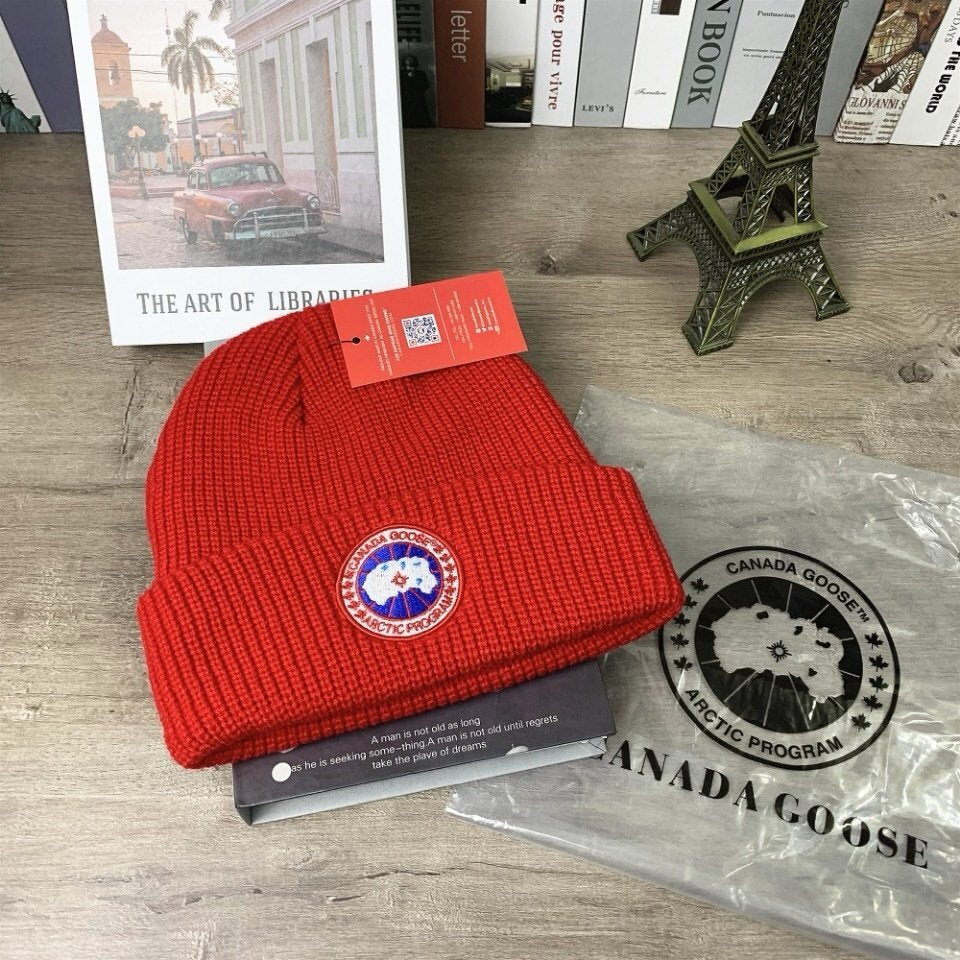 Canada Goose Logo Patch Beanie