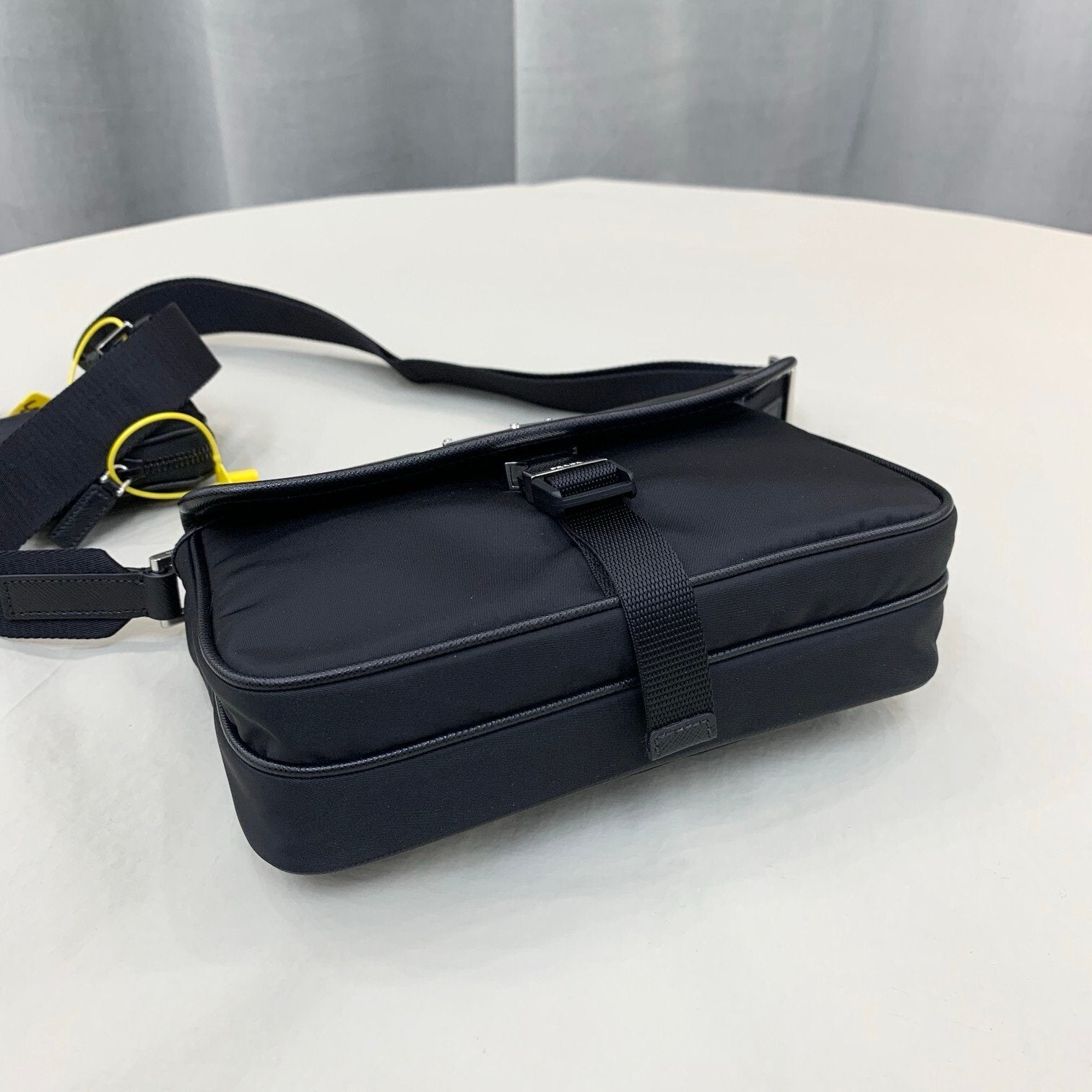 Prada In Re-Nylon Shoulder Bag Black
