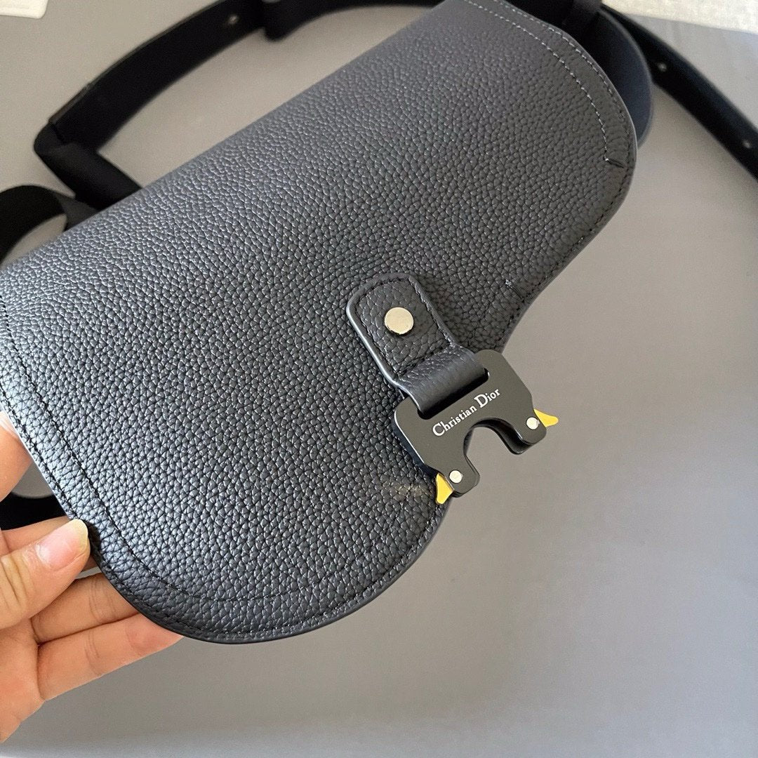 Dior Oblique Saddle Messenger Bag Black