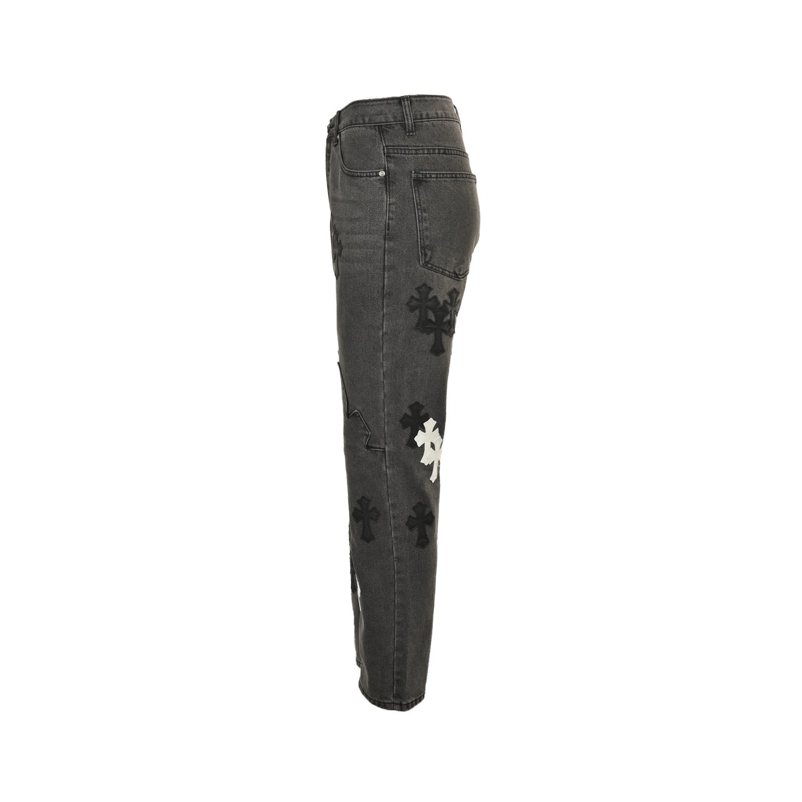 Chrome Hearts Kendall Jenner Jeans White Logo Patch