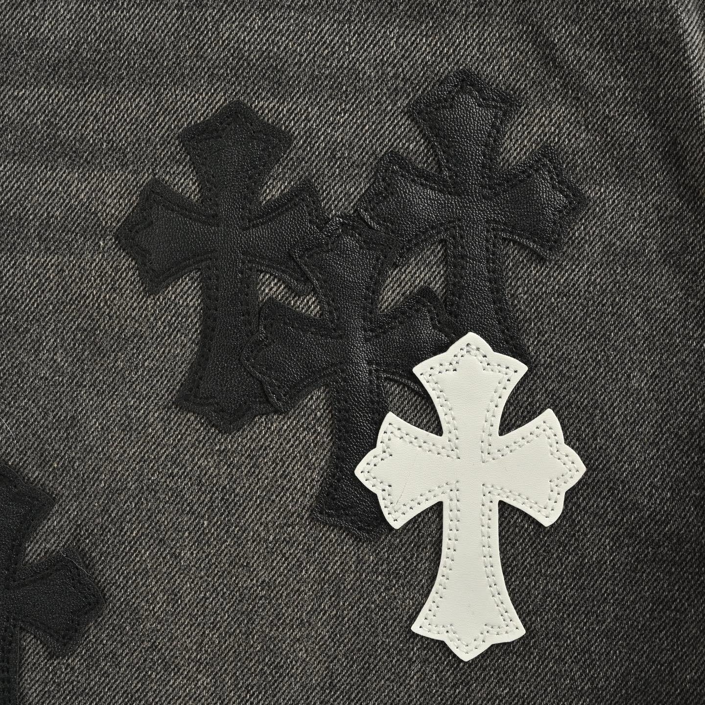 Chrome Hearts Kendall Jenner Jeans White Logo Patch