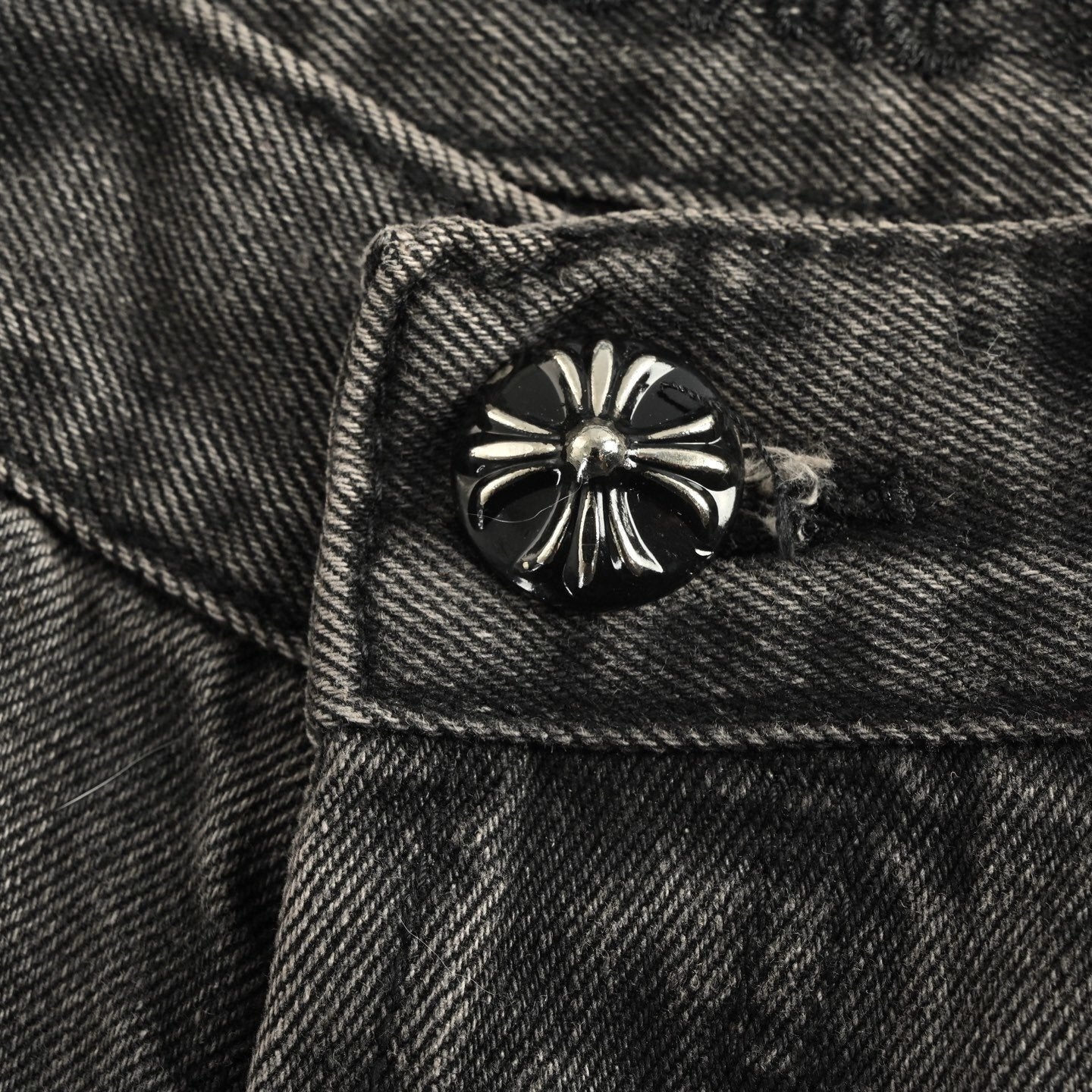 Chrome Hearts Kendall Jenner Jeans White Logo Patch