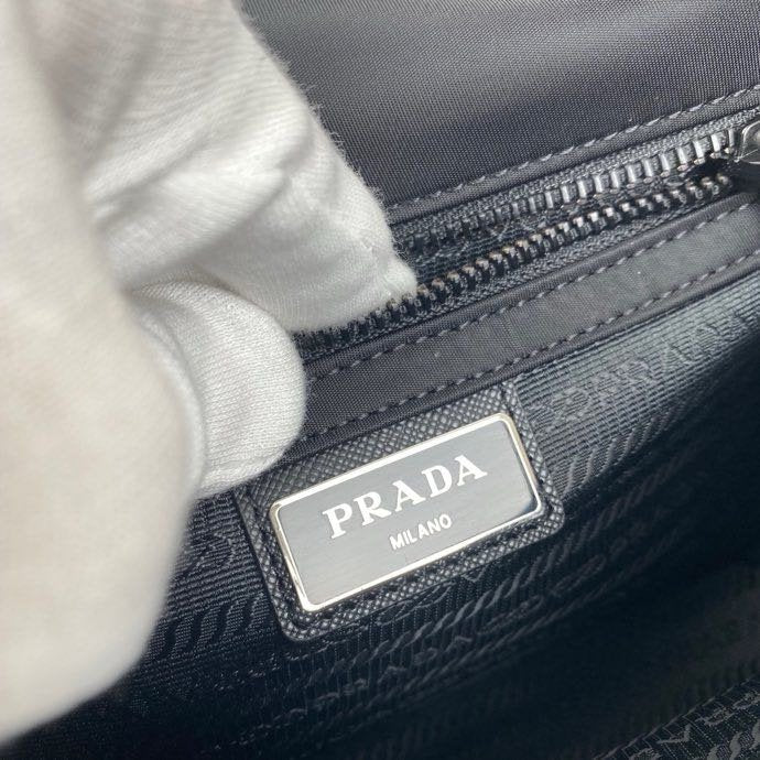 Prada Re-Nylon Saffioano Shoulder Bag Black