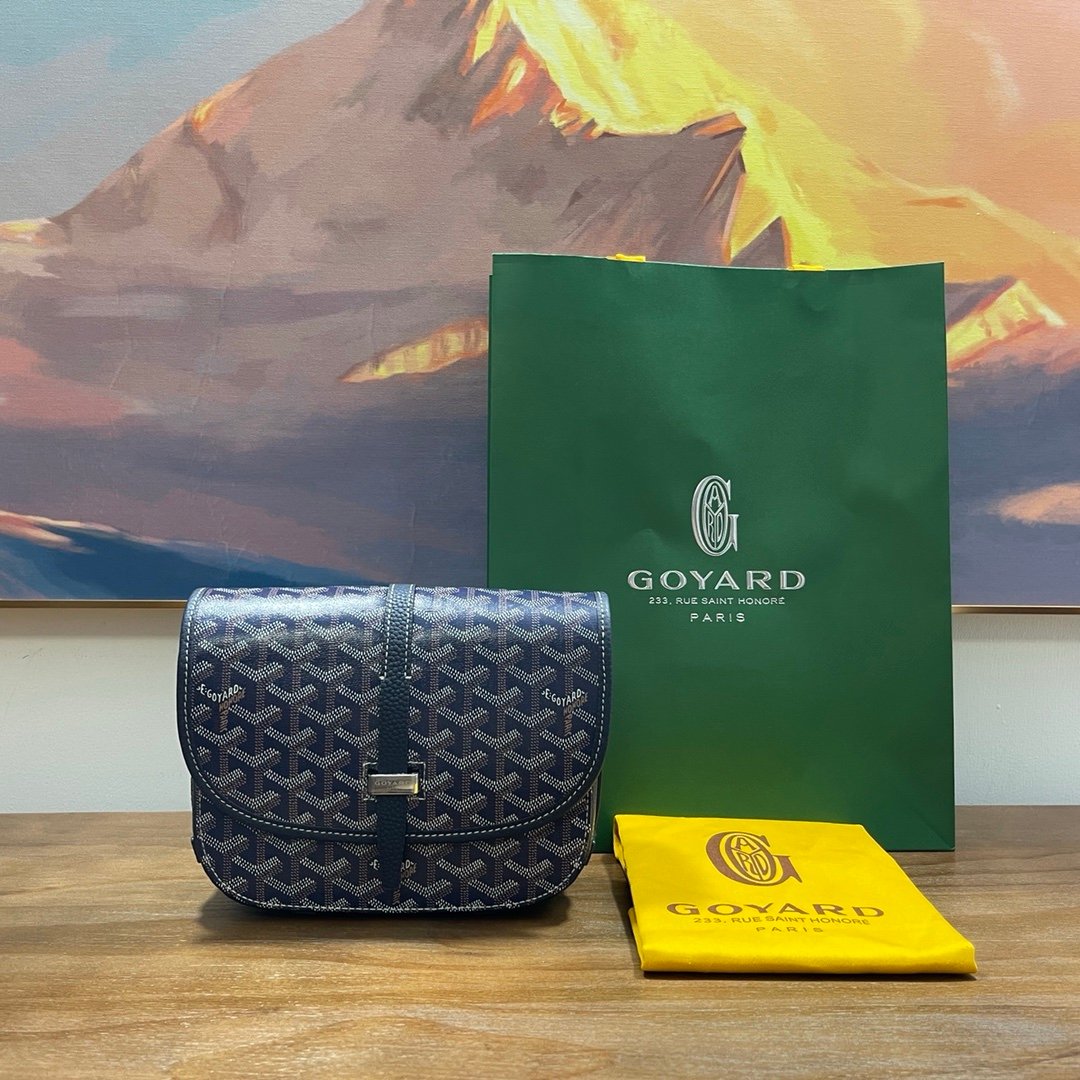 Goyard Belvedere PM Messenger Bag Navy