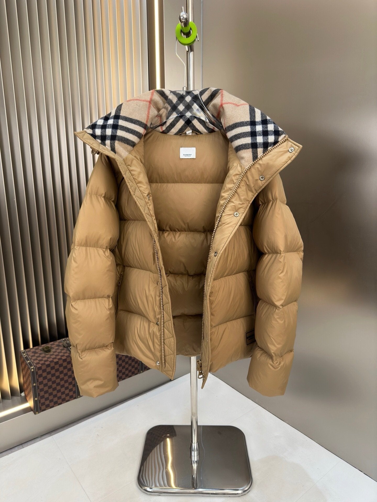 Burberry Halsby Puffer Down Jacket  Beige